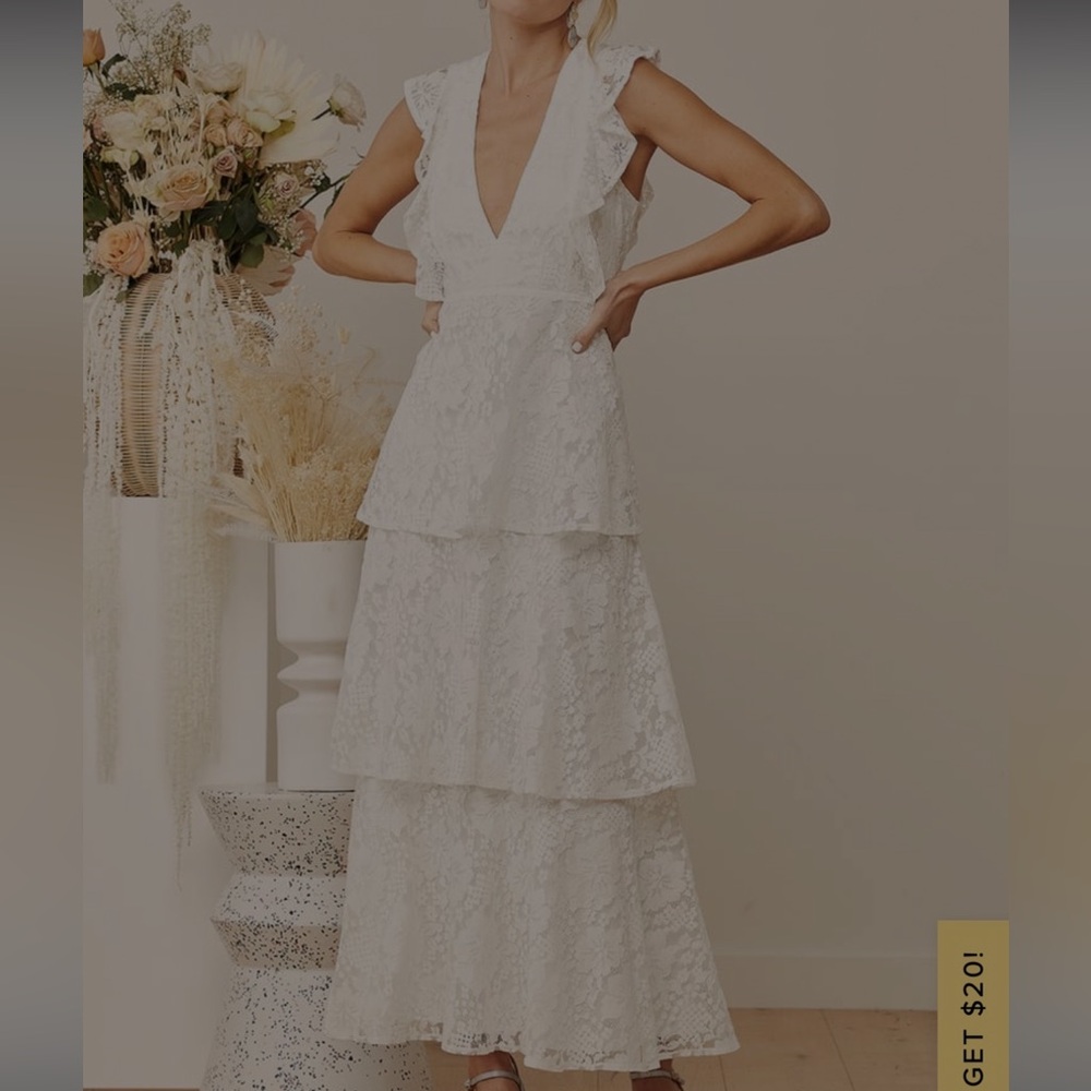 White dress from Lulu’s